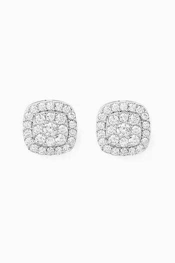Diamond Earrings in 14kt White Gold
