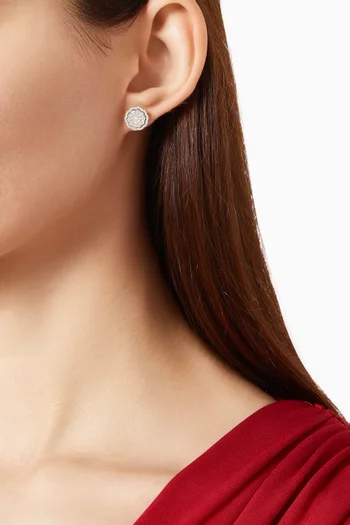 Diamond Stud Earrings in 14kt White Gold