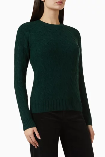 Julianna Cable-knit Sweater in Wool Blend
