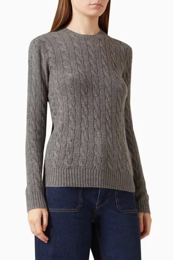 Julianna Cable-knit Sweater in Wool Blend