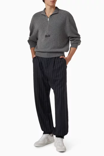 Quarter-zip Sweatshirt in Knit