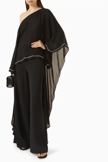 بلوزة برمانسير حرير جورجيت