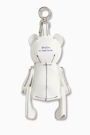 Bear Key Ring in Leather