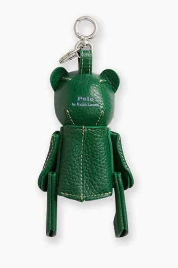 Bear Key Ring in Leather