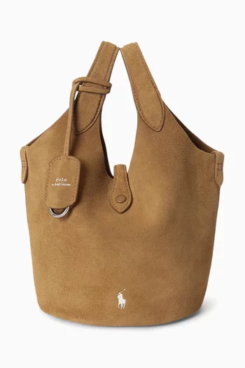 Mini Polo Play Crossbody Bag in Suede