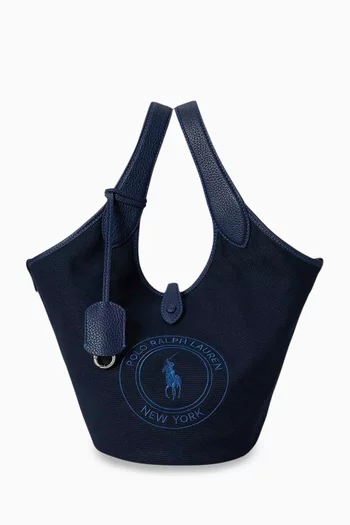 Medium Polo Play Tote Bag in Canvas