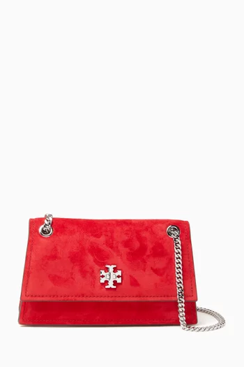 Mini Kira Turnlock Shoulder Bag in Suede