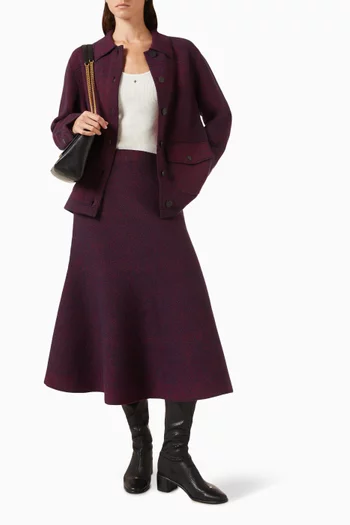 Speckled Camp Jacket in Wool-cashmere