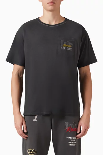 Eat Dirt Vintage Pocket T-shirt in Cotton