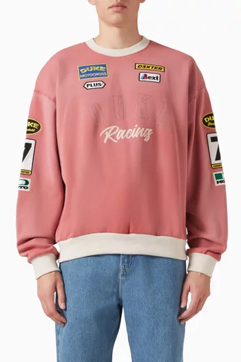Racing Patch Sweatshirt in Fleece