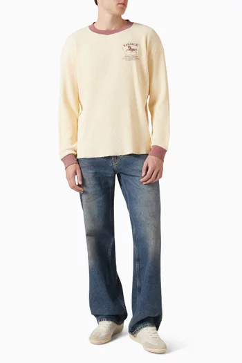 Antique Racing Waffle Top in Cotton