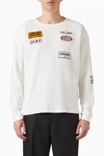 Track Waffle T-shirt in Cotton-knit