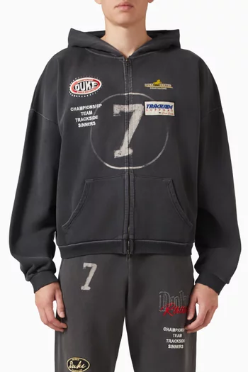 Eat Dirt Zip Hoodie in Cotton