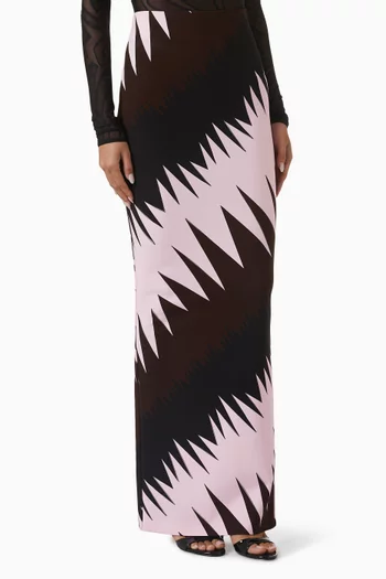 Printed Skirt in Jersey