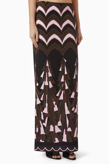 Printed Maxi Skirt