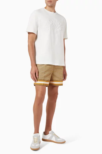 Midnight Hour Embroidered T-shirt in Cotton
