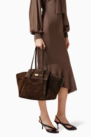 Brooklyn Tote Bag in Suede