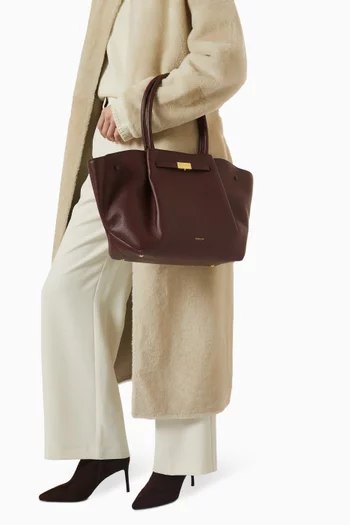 Large New York Tote Bag in Grain Leather