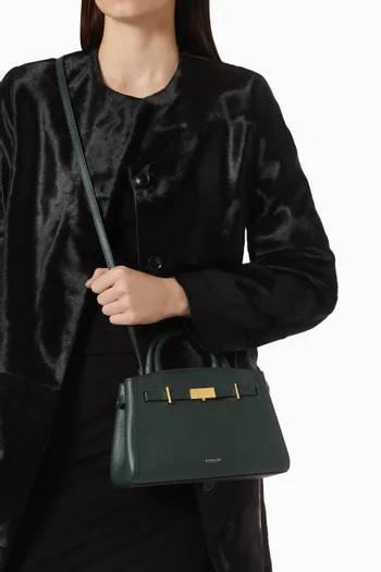 Small Hudson Top-handle Bag in Grain Leather