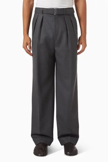 Nash Pleated Pants in Wool