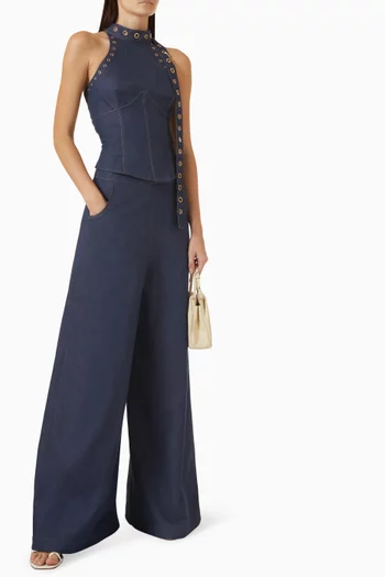 Brilla Top & Pants Set in Denim