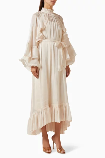 Belted Ruffle Dress