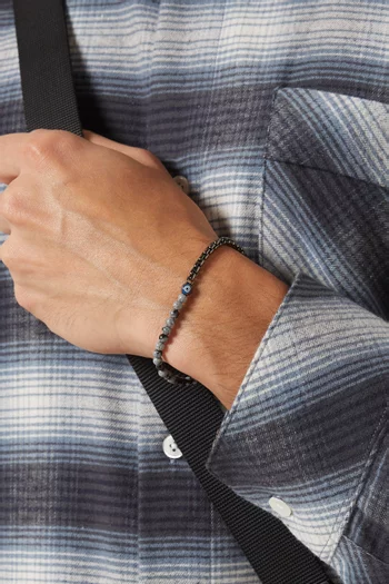 Sennit Box Evil Eye Bracelet