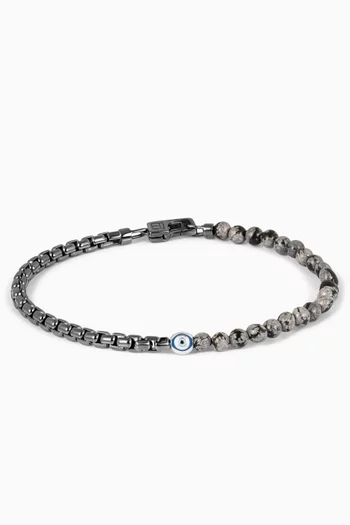 Sennit Box Evil Eye Bracelet