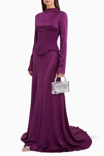 Nola Dress in Satin