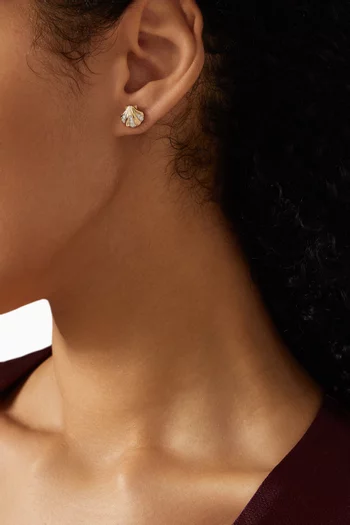 Petite Diamond Venus Stud Earrings in 14kt Gold