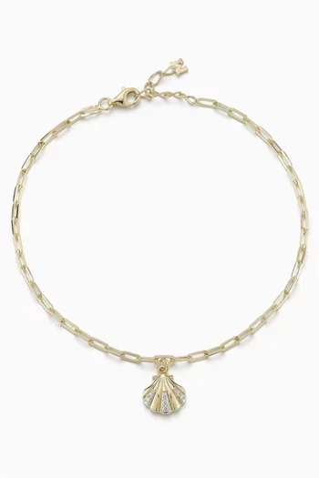 Petite Venus Anklet in 14kt Gold