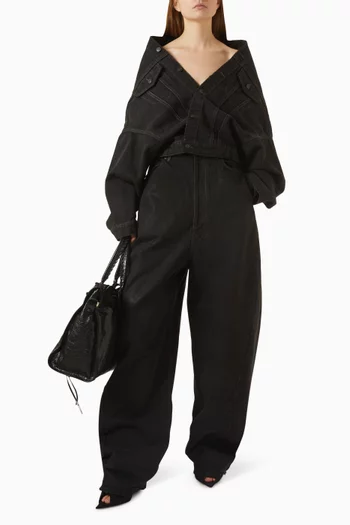 Wrap Deconstructed Jacket in Japanese Denim