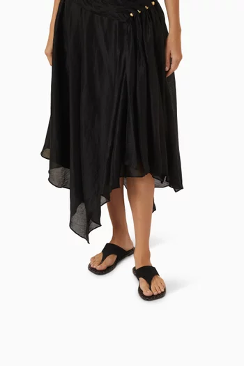 Soléa Flat Sandals in Suede