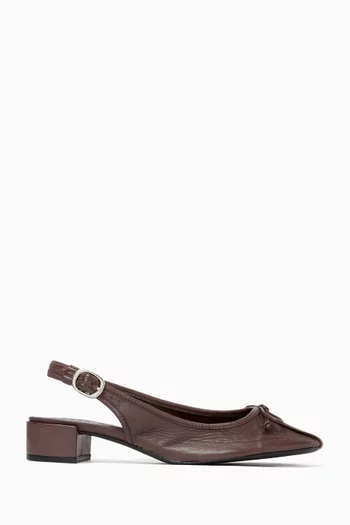 Lucy Slingback 105 Pumps in Patent Leather