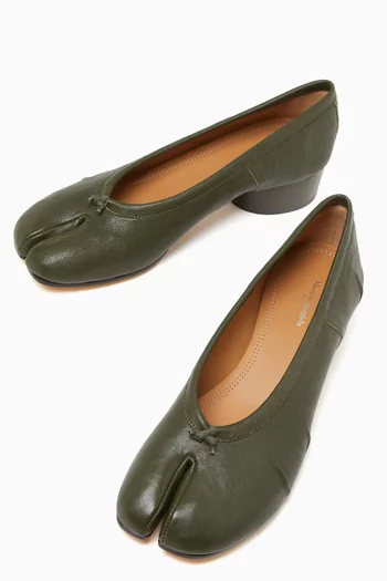 Tabi 30 Ballerina Pumps in Leather