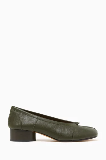Tabi 30 Ballerina Pumps in Leather