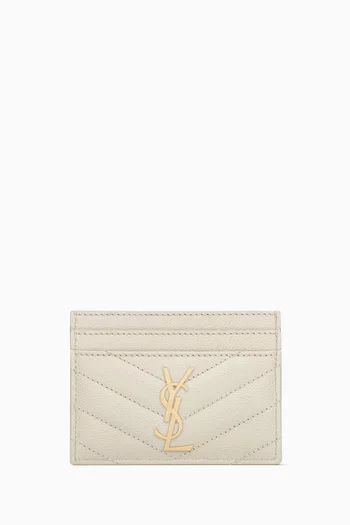 Cassandre Card Case in Grain de Poudre Leather