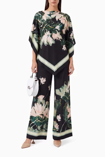 Fortis Wide-leg Pants in Viscose Blend
