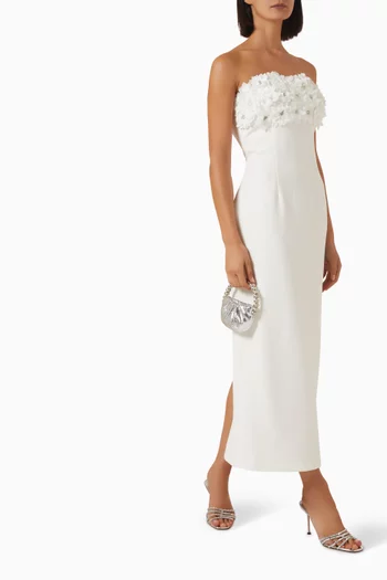Solenne Column Midi Dress