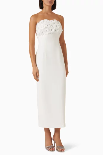Solenne Column Midi Dress