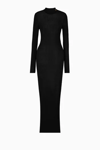 Cassandre Rib-knit Dress in Silk