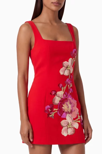 Fleurisca Embroidered Party Mini Dress