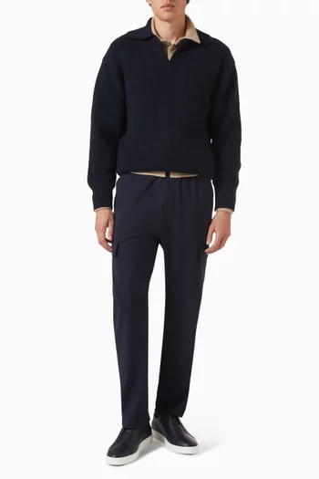 Faustino Open Polo-neck Sweater in Cashmere-blend