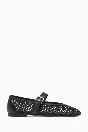 Carla Ballerina Pumps in Braided Leather