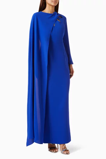 Cape Cut-out Dress