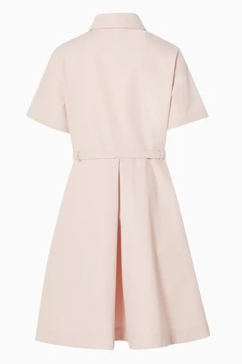 Belted Collar Dress