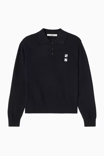 Logo Polo T-shirt in Knit