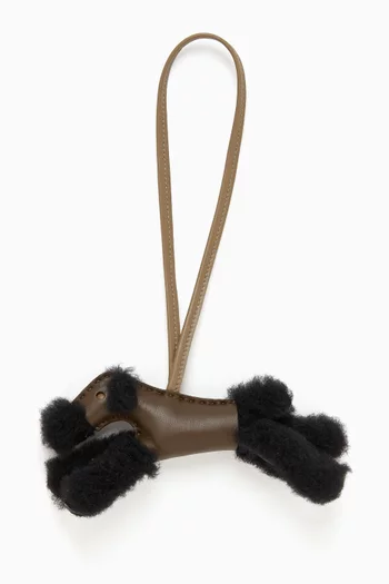 Unused Budy Bag Charm in Milo Lambskin & Merino Wool