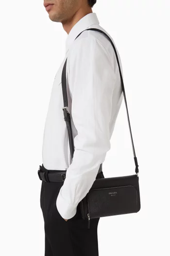 Shoulder Bag in Saffiano Leather