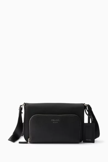 Shoulder Bag in Saffiano Leather